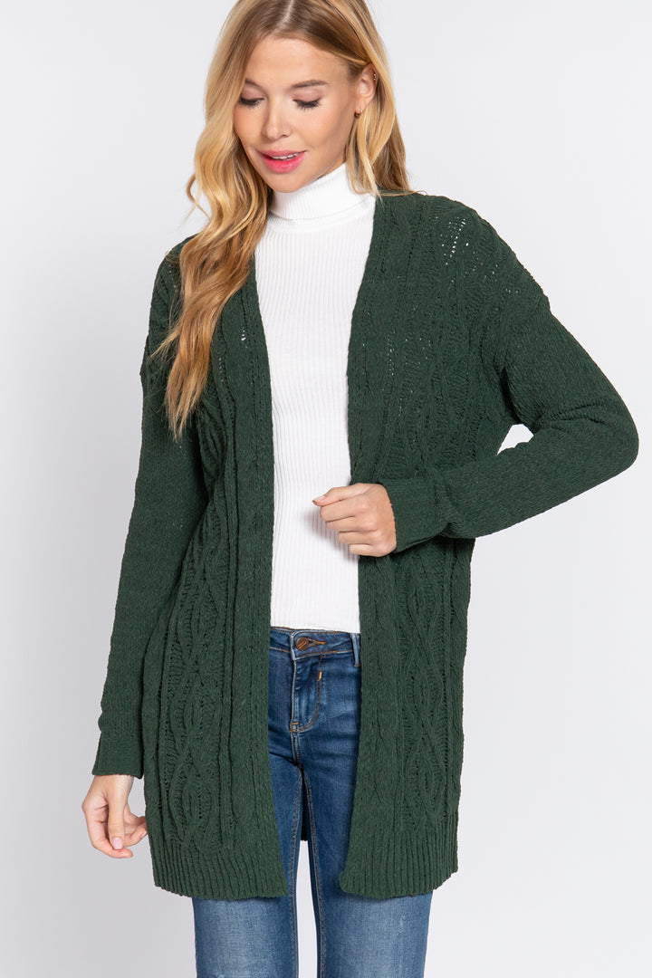 Chenille Sweater Cardigan - Nil-Chi