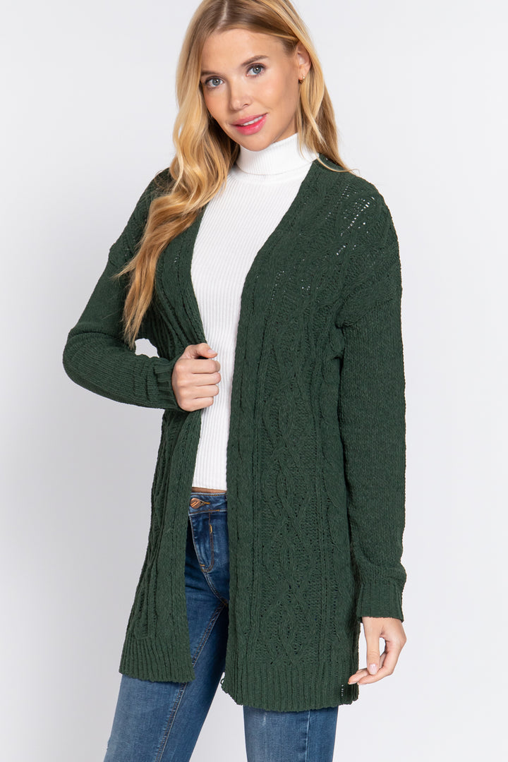 Chenille Sweater Cardigan - Nil-Chi