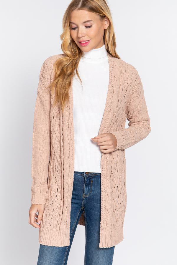 Chenille Sweater Cardigan - Nil-Chi