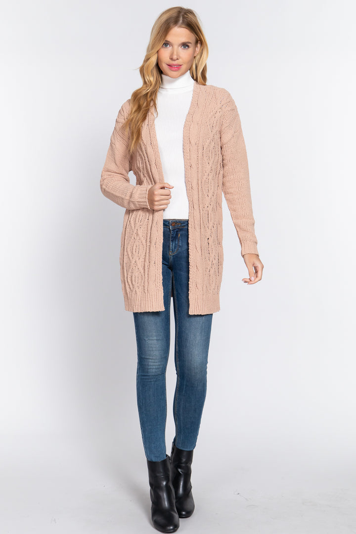 Chenille Sweater Cardigan - Nil-Chi