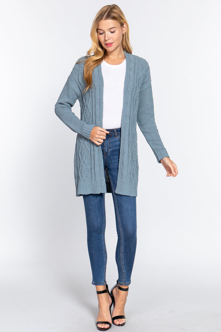 Chenille Sweater Cardigan - Nil-Chi