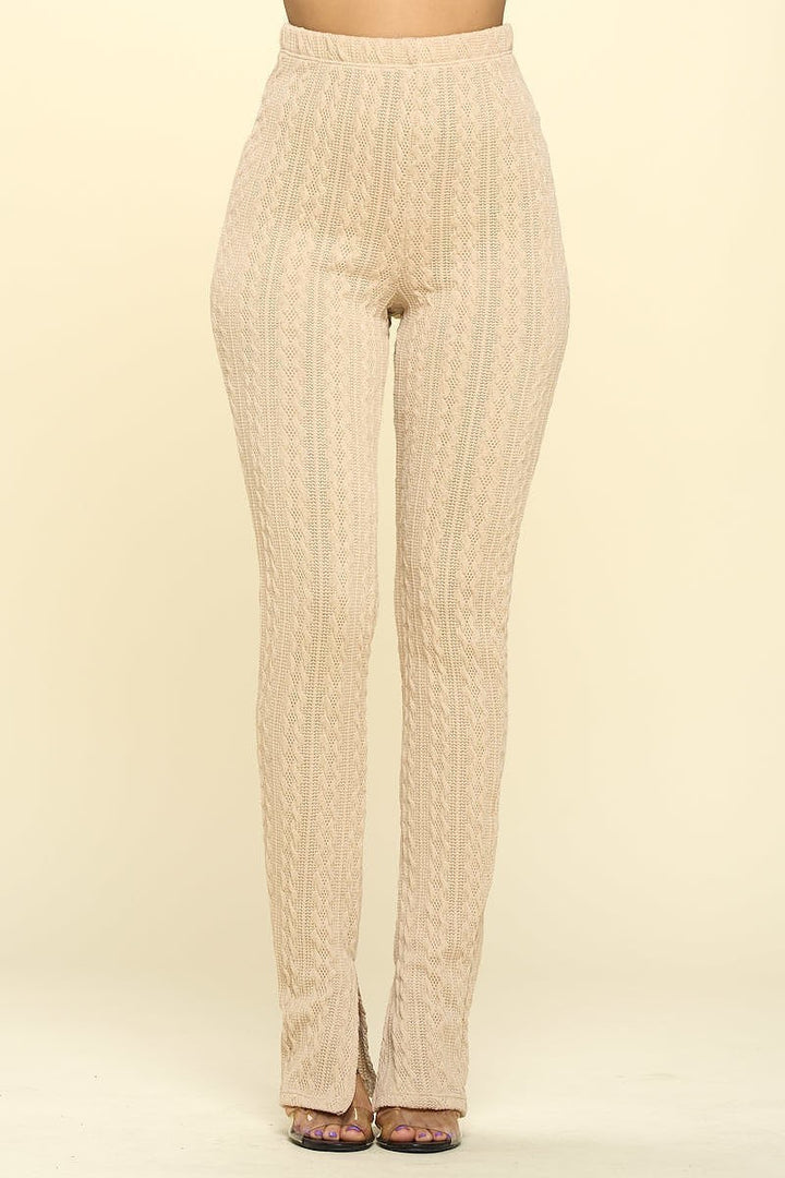 Knit High Rise Leggings - Nil-Chi