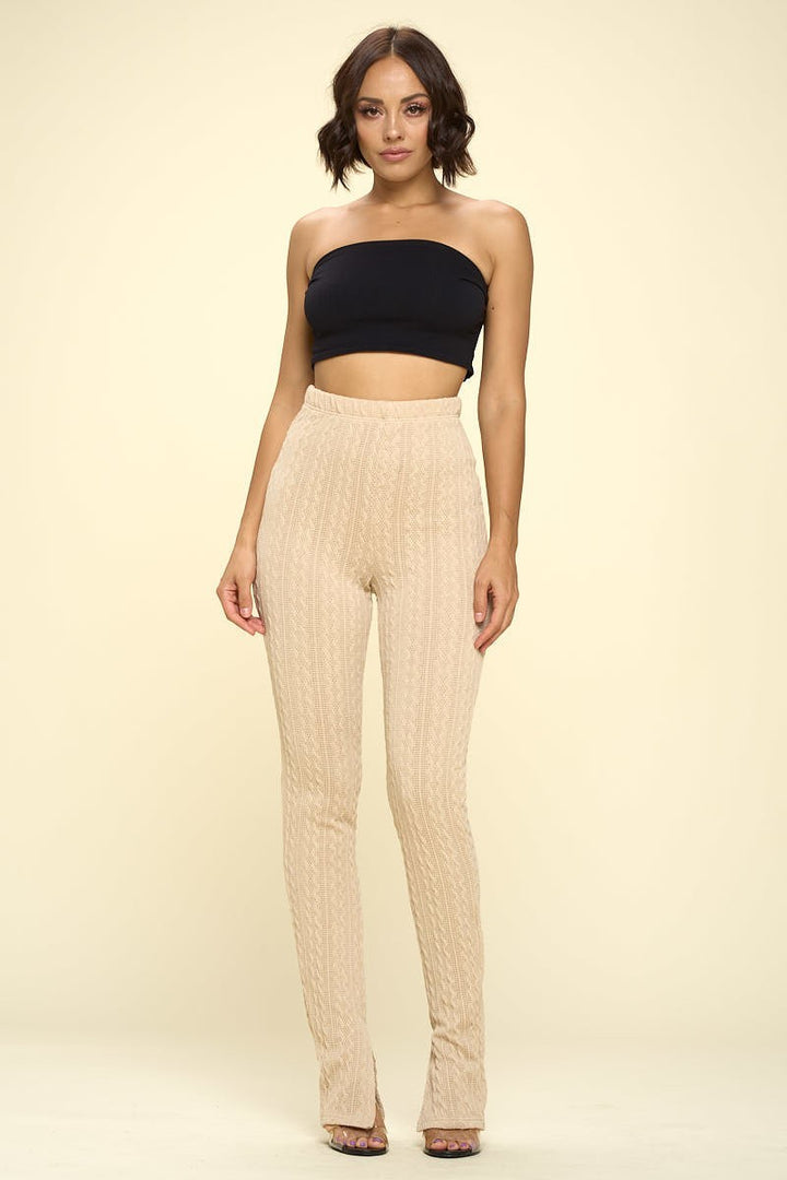 Knit High Rise Leggings - Nil-Chi