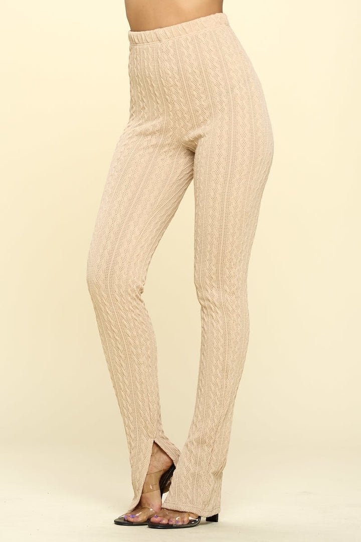 Knit High Rise Leggings - Nil-Chi