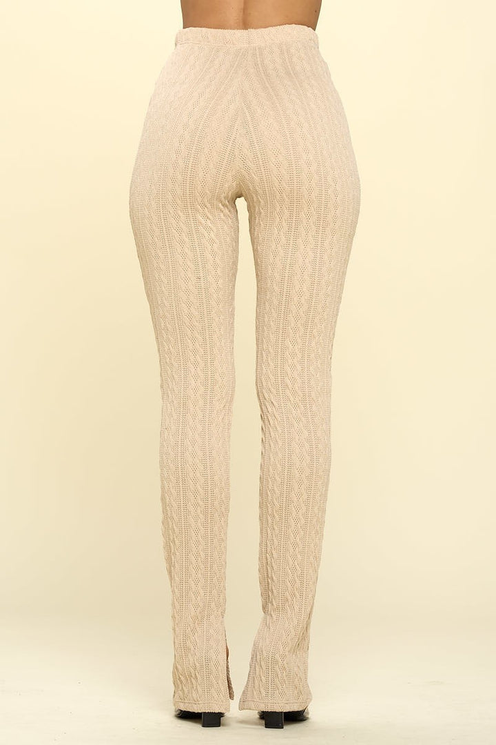 Knit High Rise Leggings - Nil-Chi