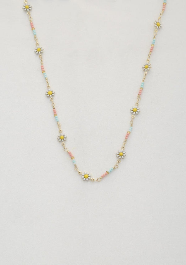 Flower Beaded Necklace