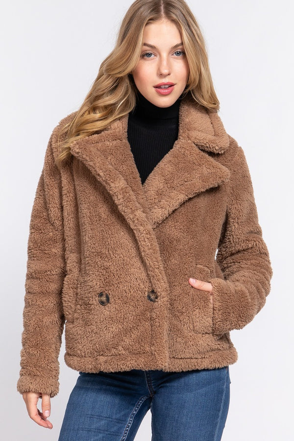 Faux Fur Sherpa Jacket - Nil-Chi