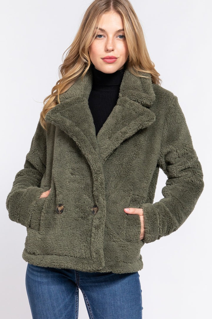 Faux Fur Sherpa Jacket - Nil-Chi