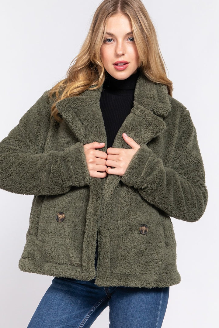 Faux Fur Sherpa Jacket - Nil-Chi