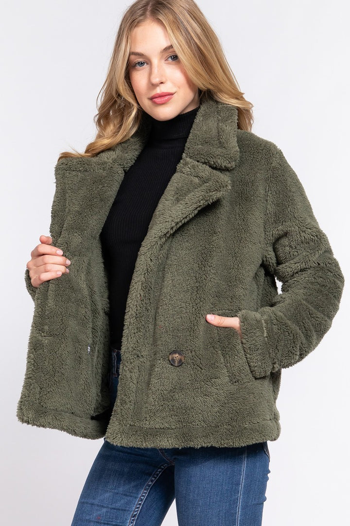 Faux Fur Sherpa Jacket - Nil-Chi