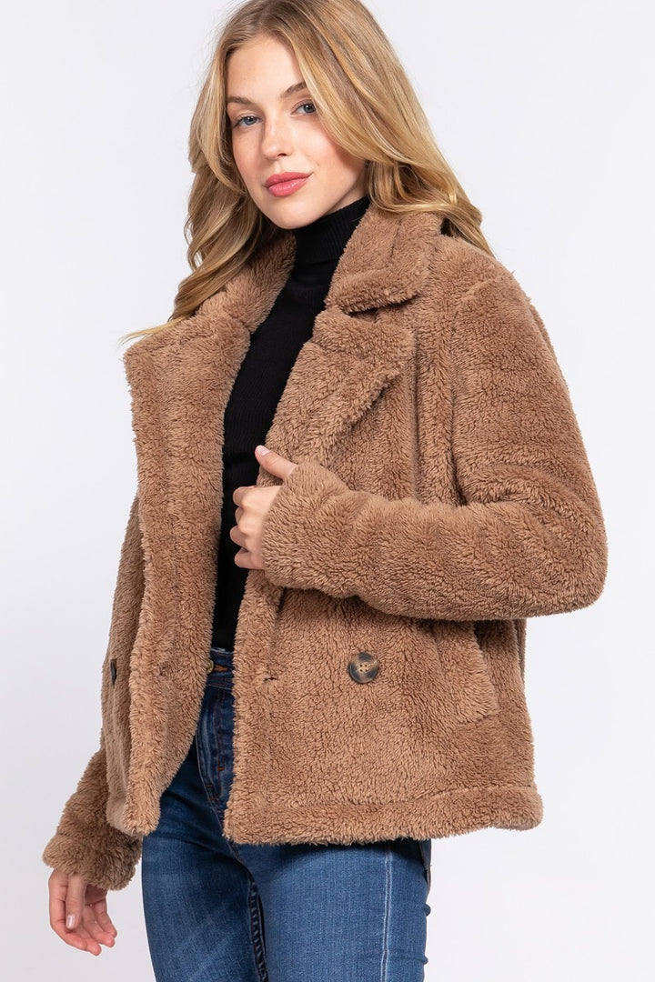 Faux Fur Sherpa Jacket - Nil-Chi